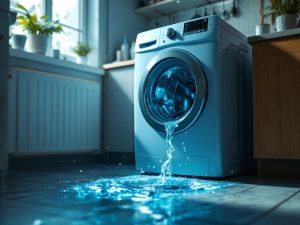 Razones y soluciones para una lavadora con fugas inferiores