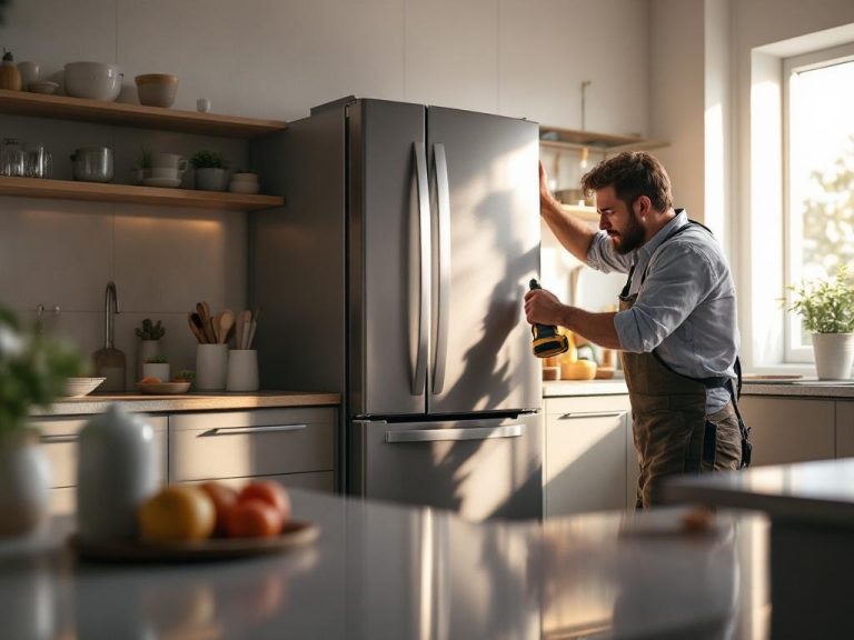 Nivelación y apoyo del frigorífico para evitar vibraciones
