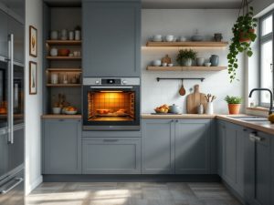 Puerta descolgada en horno Balay por bisagras desgastadas